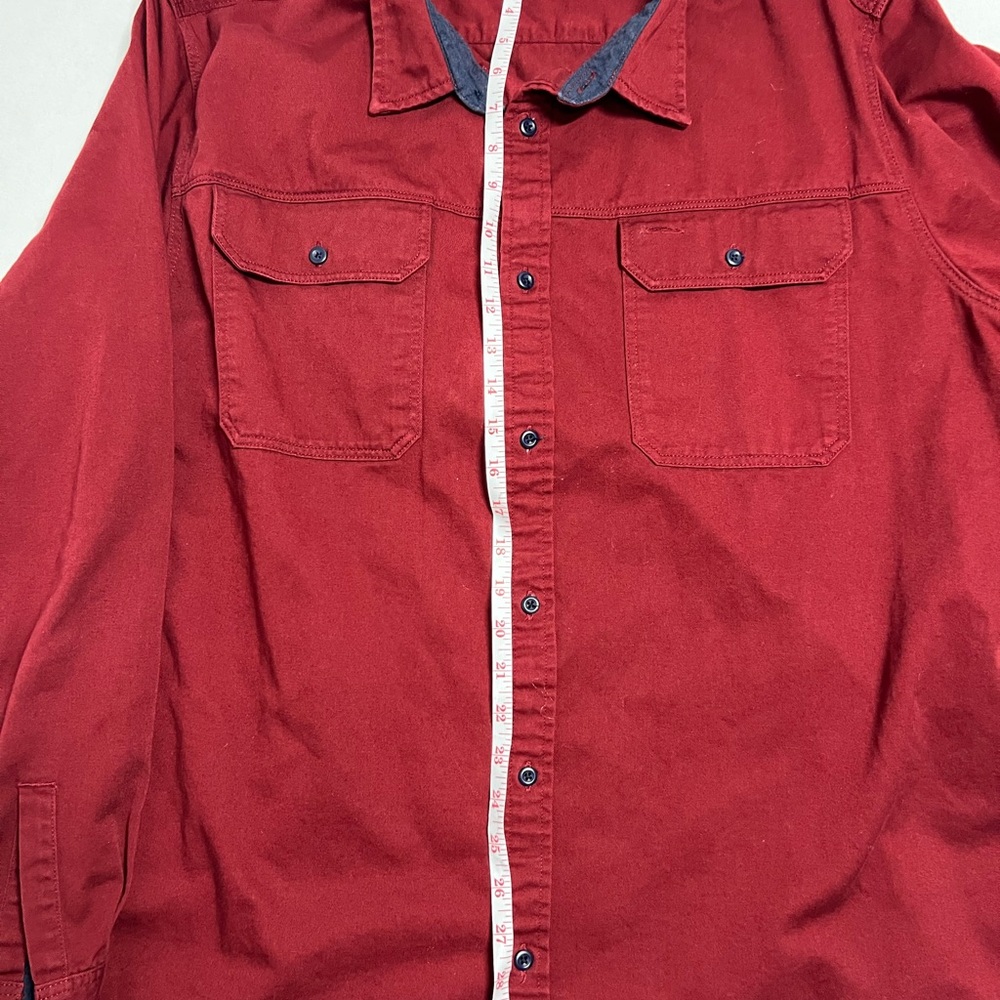 Pategonia XL men’s button up heavy duty shirt maroon/burgundy. - Picture 4 of 11